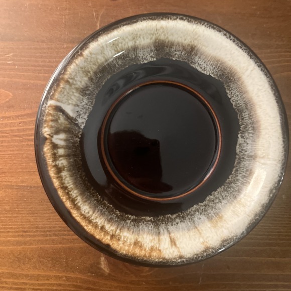 3 Pfaltzgraff Gourmet Brown Drip Glaze Stoneware Saucer Plates 6‎ Inches - Picture 2 of 7